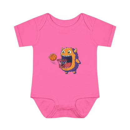 Hungry Monster Basketball Baby Bodysuit