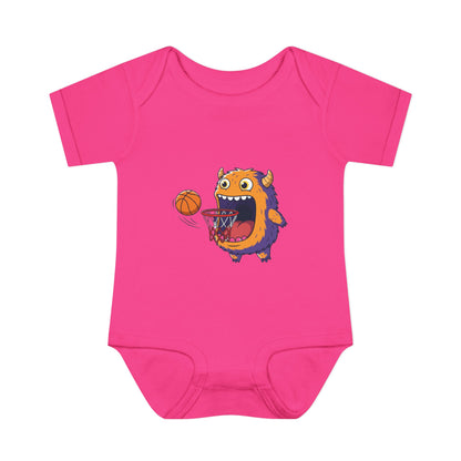 Hungry Monster Basketball Baby Bodysuit