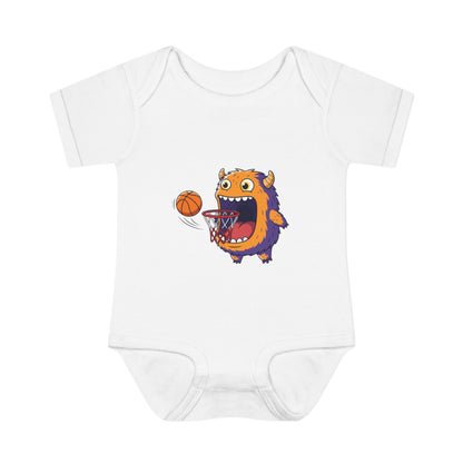 Hungry Monster Basketball Baby Bodysuit