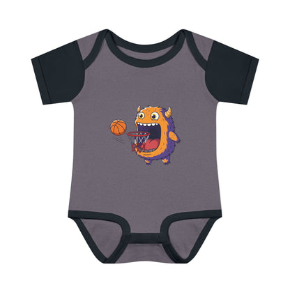 Hungry Monster Basketball Baby Bodysuit