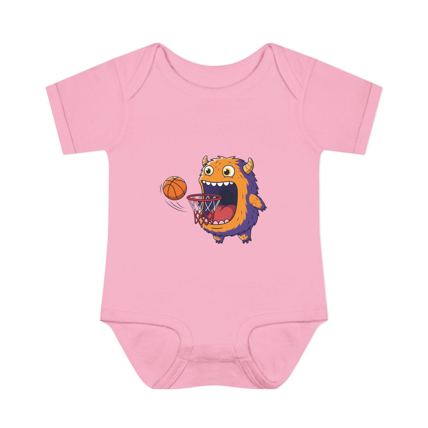 Hungry Monster Basketball Baby Bodysuit
