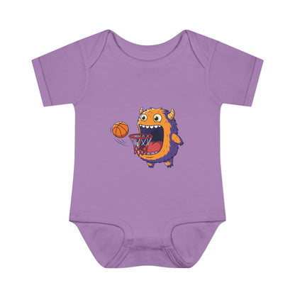 Hungry Monster Basketball Baby Bodysuit
