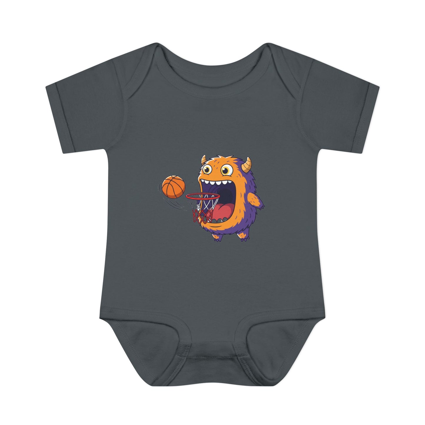 Hungry Monster Basketball Baby Bodysuit