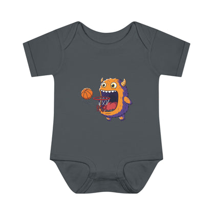 Hungry Monster Basketball Baby Bodysuit