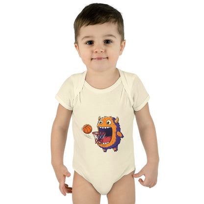 Hungry Monster Basketball Baby Bodysuit