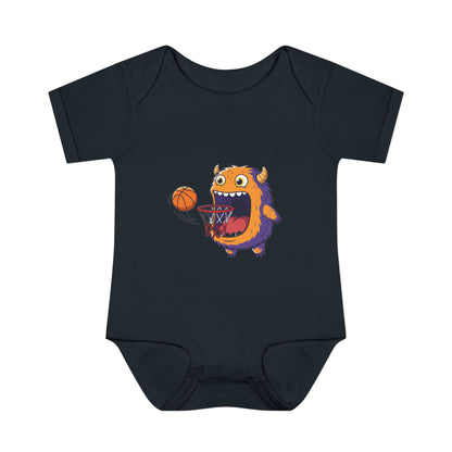Hungry Monster Basketball Baby Bodysuit