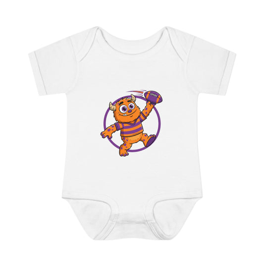 Little Monster Football Baby Bodysuit