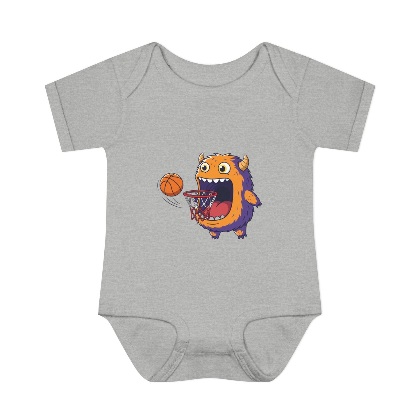 Hungry Monster Basketball Baby Bodysuit