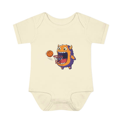 Hungry Monster Basketball Baby Bodysuit